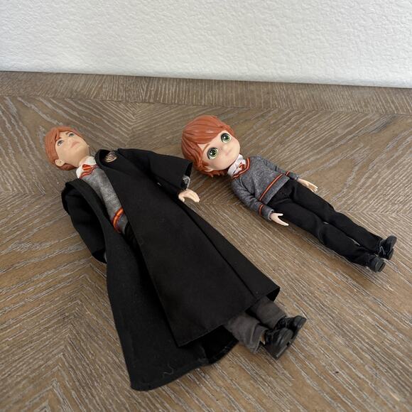 Ron Weasley 11" Doll Mattel Wizarding World Harry Potter Jointed & 8" Lot of 2 - Picture 5 of 7